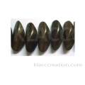 Tiger Ebony Wood Cone Nuggets Beads 12x30mm Center Drill